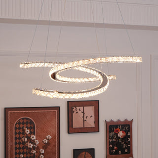 Modern Crystal Double C Luxury K9 Crystal Chandelier