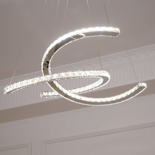 Modern Crystal Double C Luxury K9 Crystal Chandelier