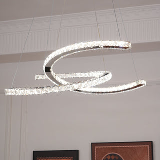 Modern Crystal Double C Luxury K9 Crystal Chandelier