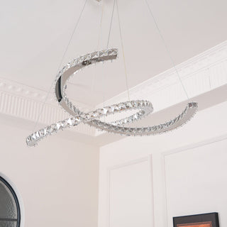 Modern Crystal Double C Luxury K9 Crystal Chandelier