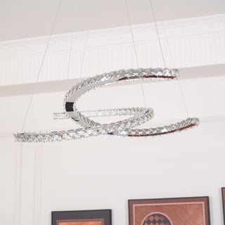 Modern Crystal Double C Luxury K9 Crystal Chandelier