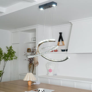 Modern Crystal Double C Luxury K9 Crystal Chandelier