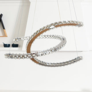 Modern Crystal Double C Luxury K9 Crystal Chandelier