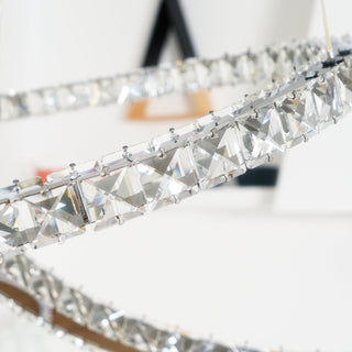 Modern Crystal Double C Luxury K9 Crystal Chandelier