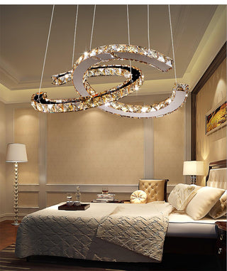 Modern Crystal Double C Luxury K9 Crystal Chandelier
