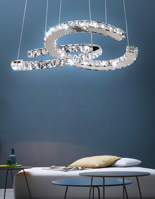 Modern Crystal Double C Luxury K9 Crystal Chandelier