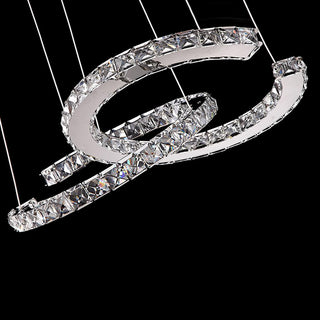Modern Crystal Double C Luxury K9 Crystal Chandelier