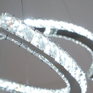 Modern Crystal Double C Luxury K9 Crystal Chandelier