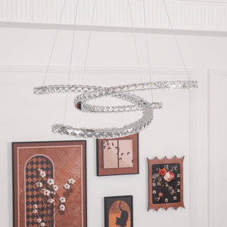 Modern Crystal Double C Luxury K9 Crystal Chandelier