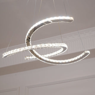 Modern Crystal Double C Luxury K9 Crystal Chandelier