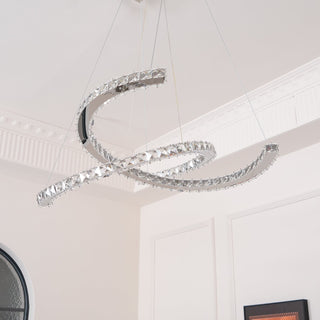 Modern Crystal Double C Luxury K9 Crystal Chandelier