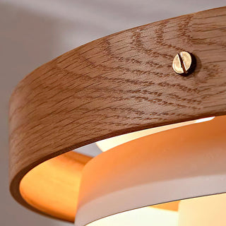 Soren Mid Century Wood Glass Pendant Light