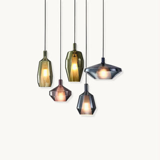 Moon Artisan Glass Cluster Pendant Light