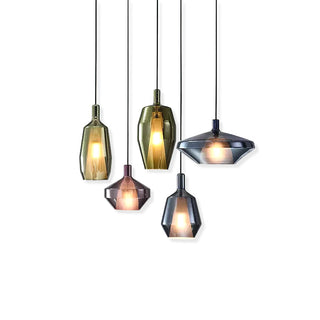 Moon Artisan Glass Cluster Pendant Light