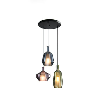 Moon Artisan Glass Cluster Pendant Light