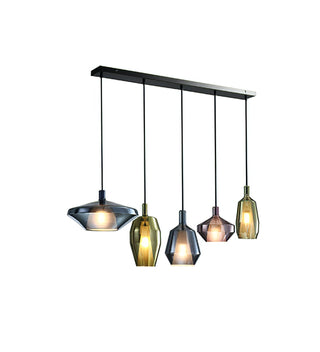 Moon Artisan Glass Cluster Pendant Light