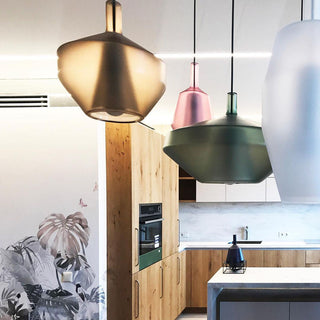 Moon Artisan Glass Cluster Pendant Light