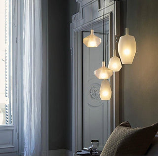 Moon Artisan Glass Cluster Pendant Light