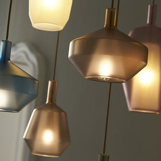 Moon Artisan Glass Cluster Pendant Light