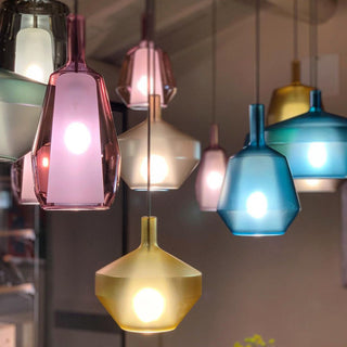 Moon Artisan Glass Cluster Pendant Light