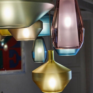 Moon Artisan Glass Cluster Pendant Light