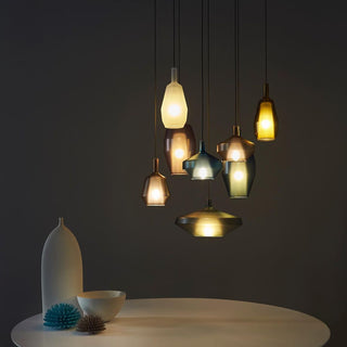 Moon Artisan Glass Cluster Pendant Light
