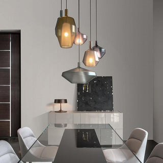 Moon Artisan Glass Cluster Pendant Light