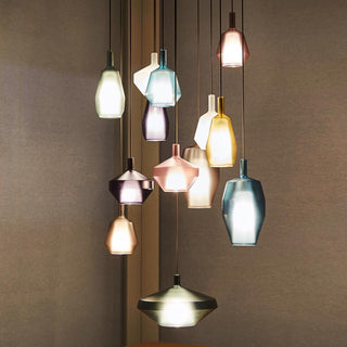 Moon Artisan Glass Cluster Pendant Light