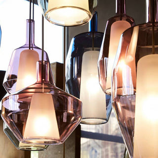 Moon Artisan Glass Cluster Pendant Light