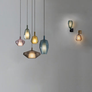 Moon Artisan Glass Cluster Pendant Light