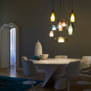 Moon Artisan Glass Cluster Pendant Light