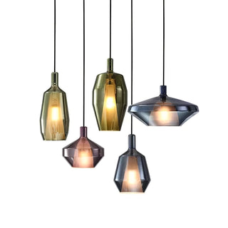 Moon Artisan Glass Cluster Pendant Light
