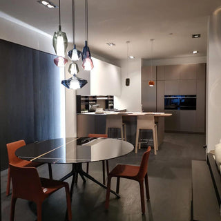 Moon Artisan Glass Cluster Pendant Light