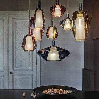 Moon Artisan Glass Cluster Pendant Light