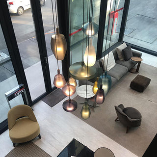 Moon Artisan Glass Cluster Pendant Light