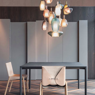 Moon Artisan Glass Cluster Pendant Light