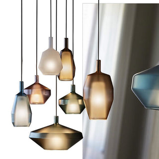 Moon Artisan Glass Cluster Pendant Light