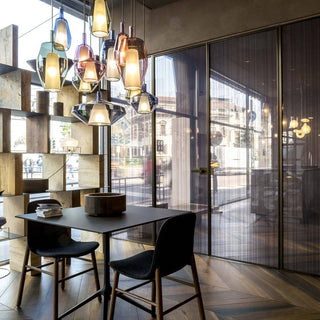 Moon Artisan Glass Cluster Pendant Light