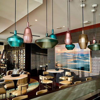 Moon Artisan Glass Cluster Pendant Light
