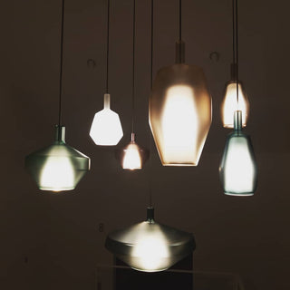 Moon Artisan Glass Cluster Pendant Light