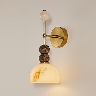 Elowen Modern Stone & Glass Wall Sconce