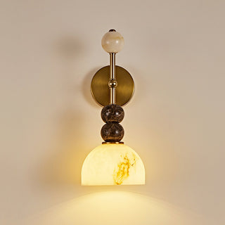 Elowen Modern Stone & Glass Wall Sconce