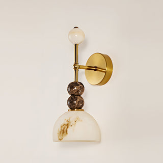Elowen Modern Stone & Glass Wall Sconce