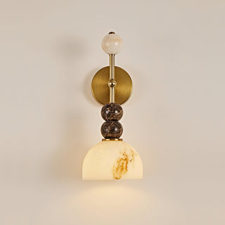 Elowen Modern Stone & Glass Wall Sconce