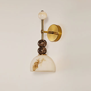 Elowen Modern Stone & Glass Wall Sconce