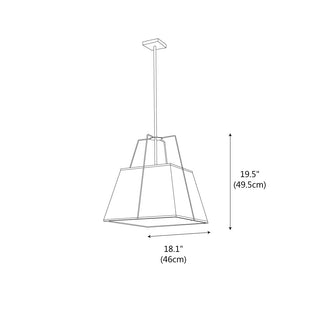 Taper Modern Brass Pendant Light