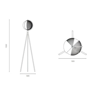 Mondo Contemporary Iron Floor Light