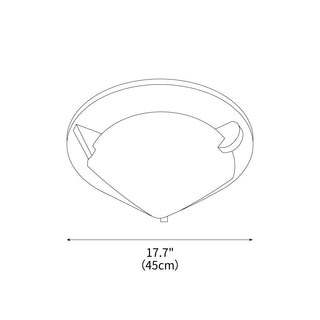 Mondrian Modern Metal Ceiling Light 17.7