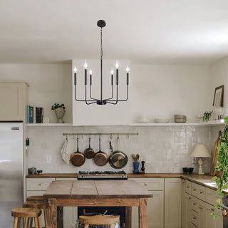 Monroe Farmhouse Brass Chandelier