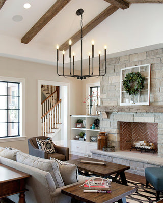 Monroe Farmhouse Brass Chandelier